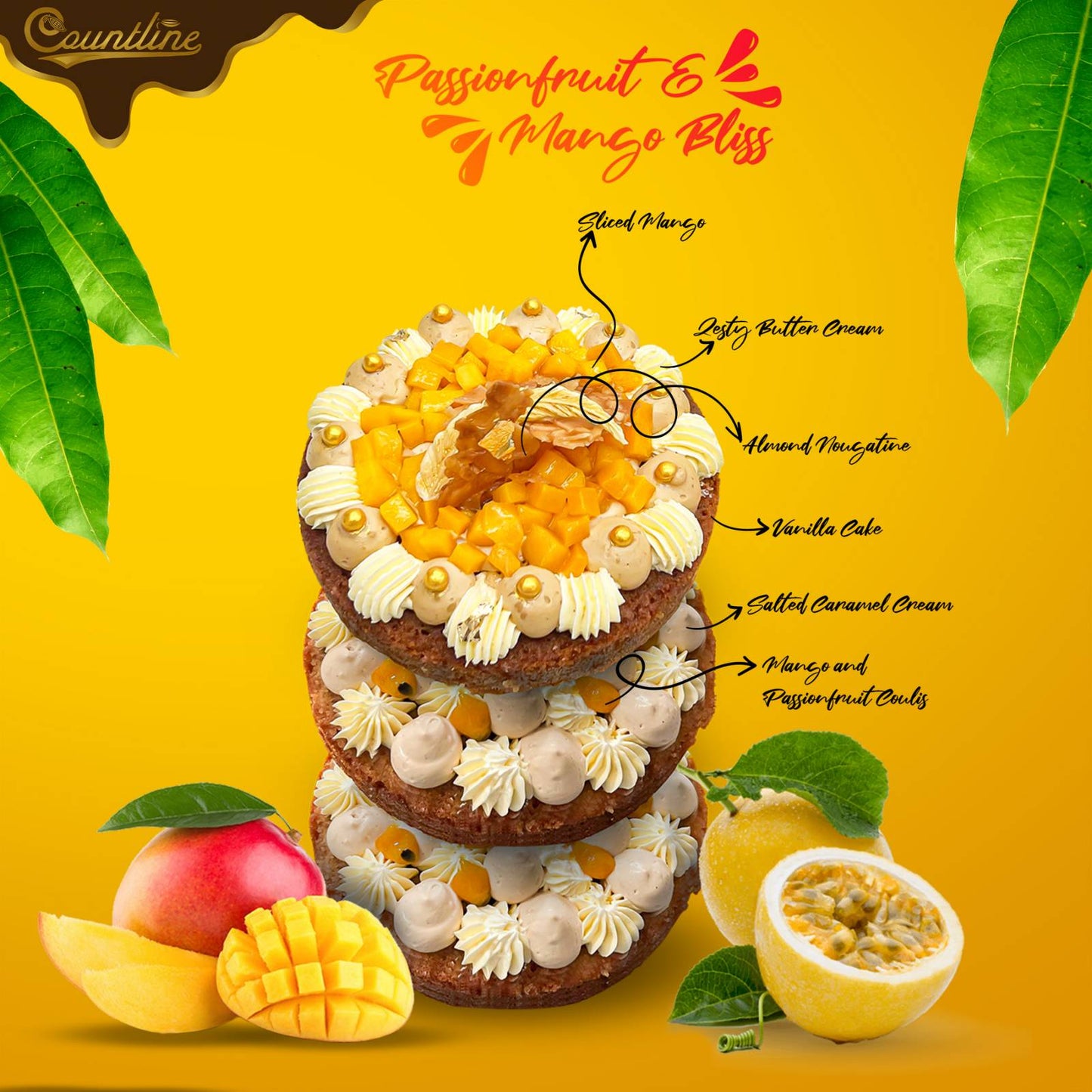 PASSION FRUIT AND MANGO BLISS CAKE