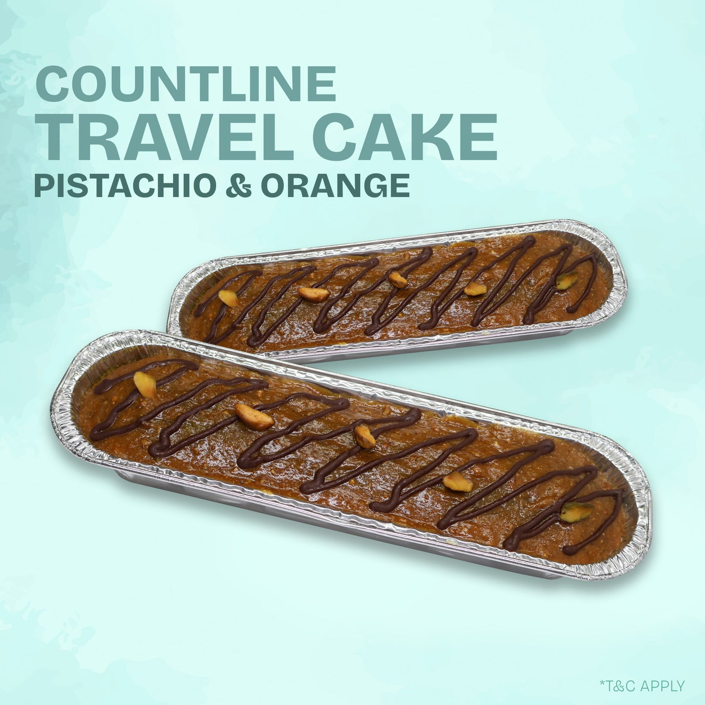 Pistachio and Orange Travel Cake