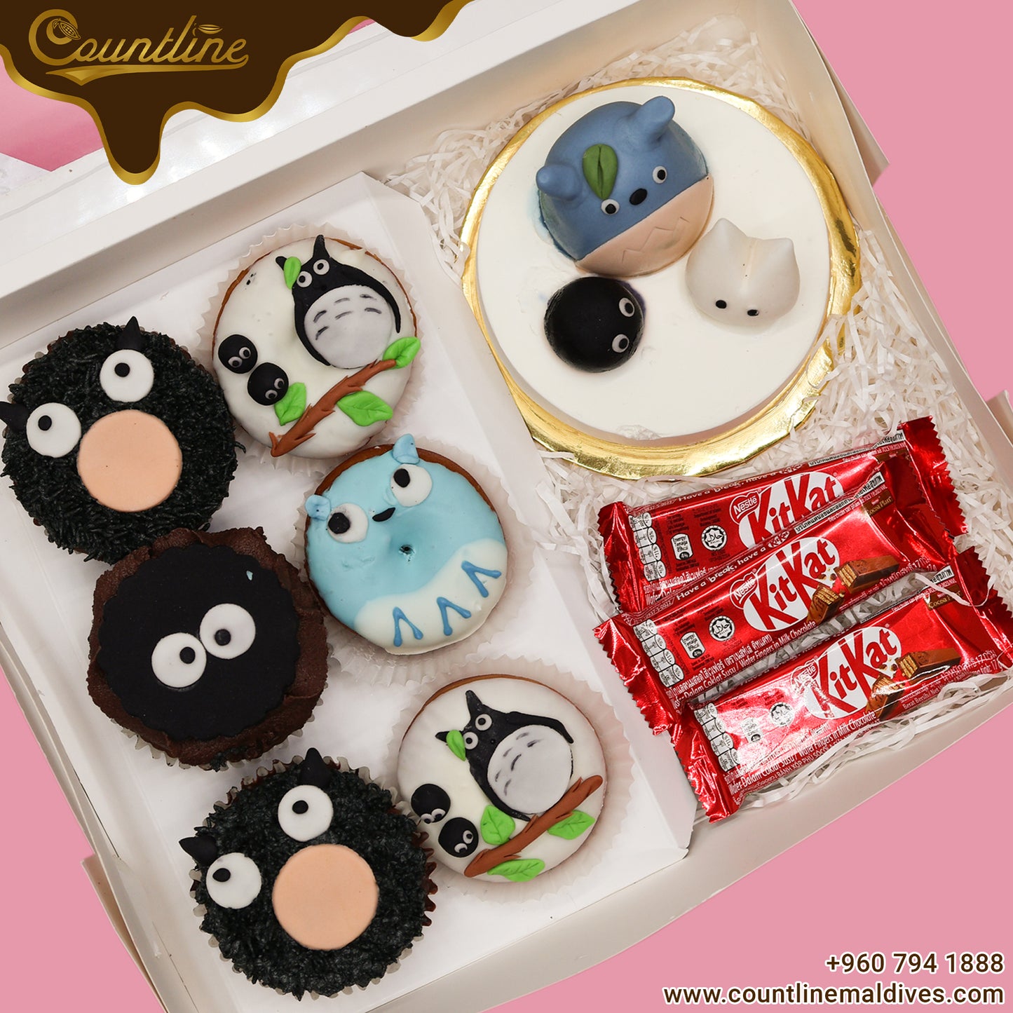 Special Bento Cake with Cupcake & Doughnuts Box