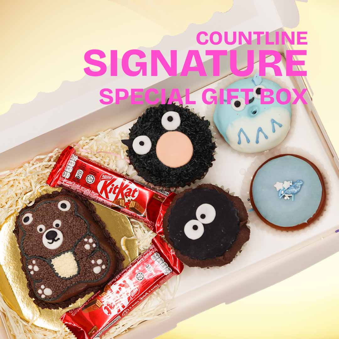 Special Bear Cake with Cupcake Box