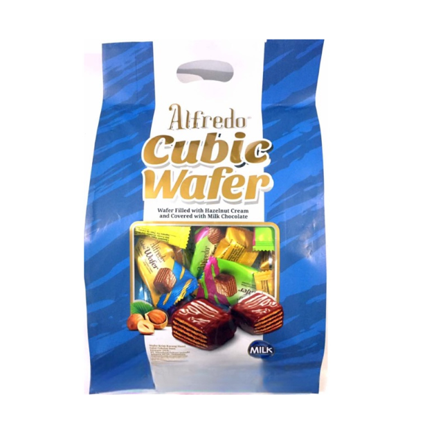 Alfredo Pillow Wrap Cubic Wafer Milk 270g