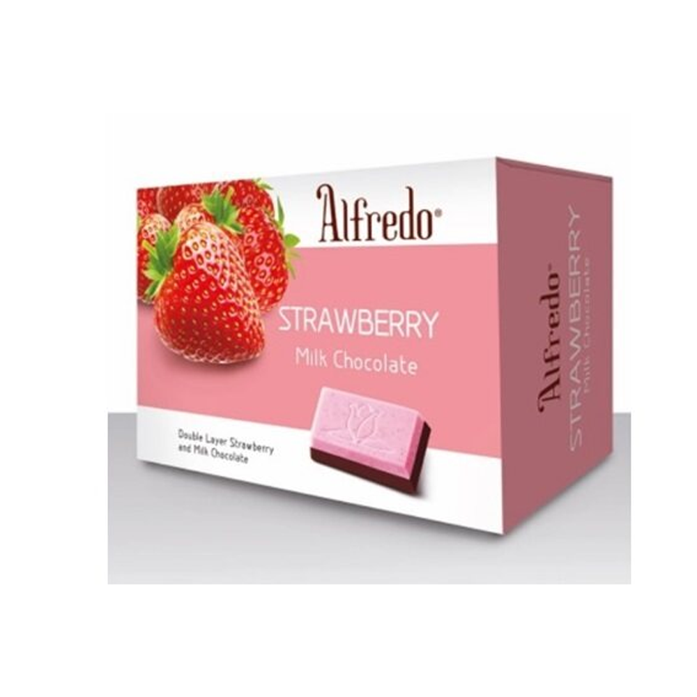 Alfredo Strawberry Milk Chocolate 60g