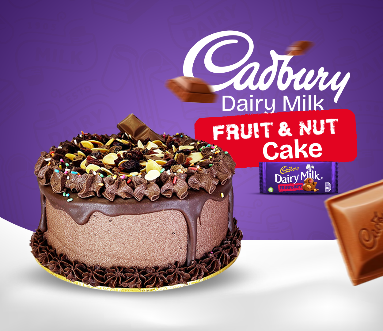 Cadbury Dairy Milk Fruit & Nut Cake