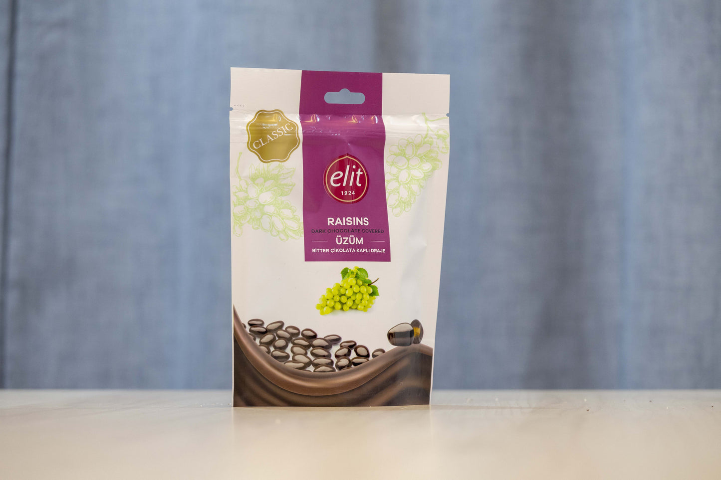 Elit Dark Chocolate Raisin 125g
