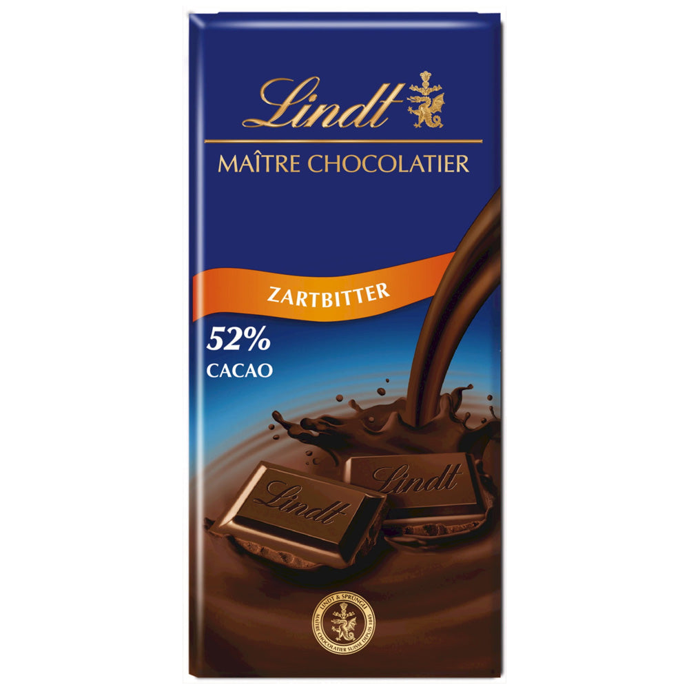 Lindt Maitre Chocolatier Dark (Zartbitter) Chocolate 100g