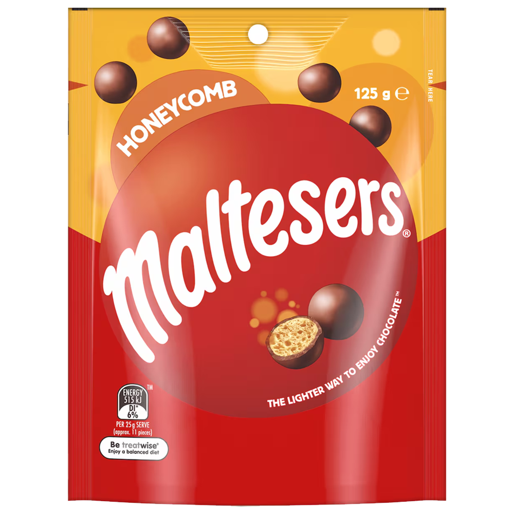 Maltesers Honeycomb Milk Chocolate Bag 125g