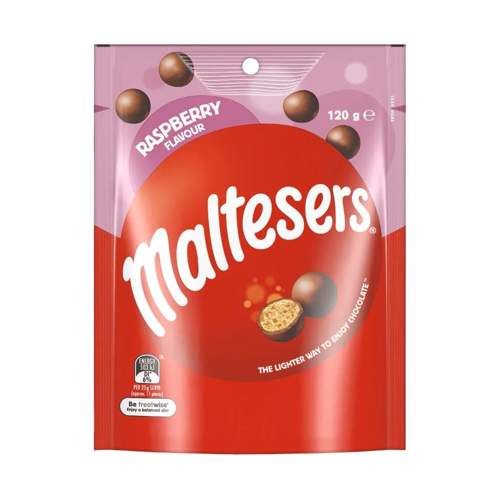 Maltesers Raspberry Chocolate Bag 120g