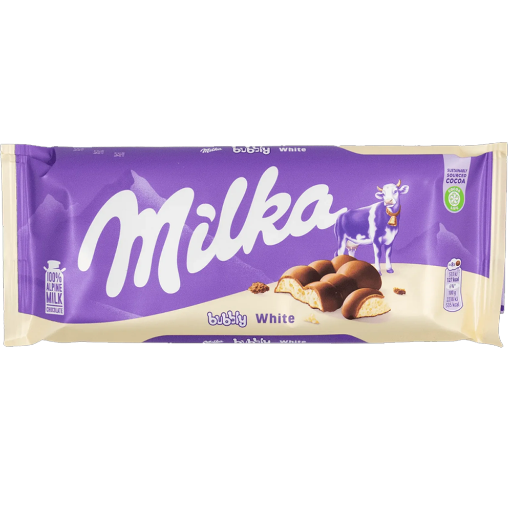 Milka Bubbly White 95g
