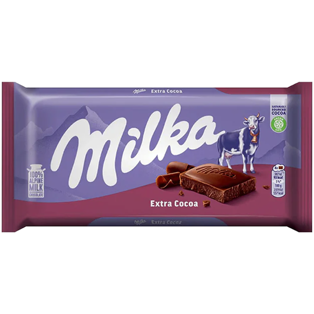 Milka Extra Cocoa Chocolate 100g