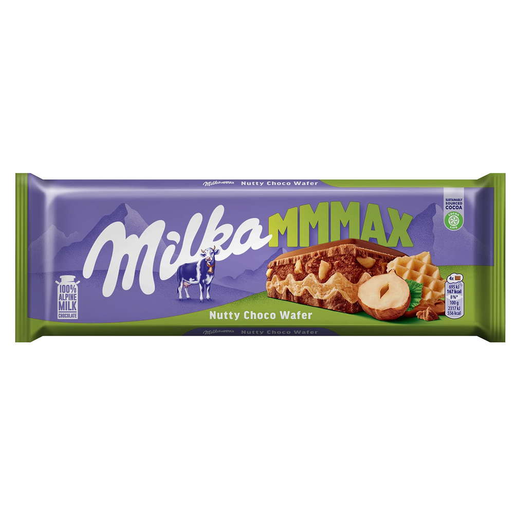 Milka Nutty Choco Wafer Chocolate 270g