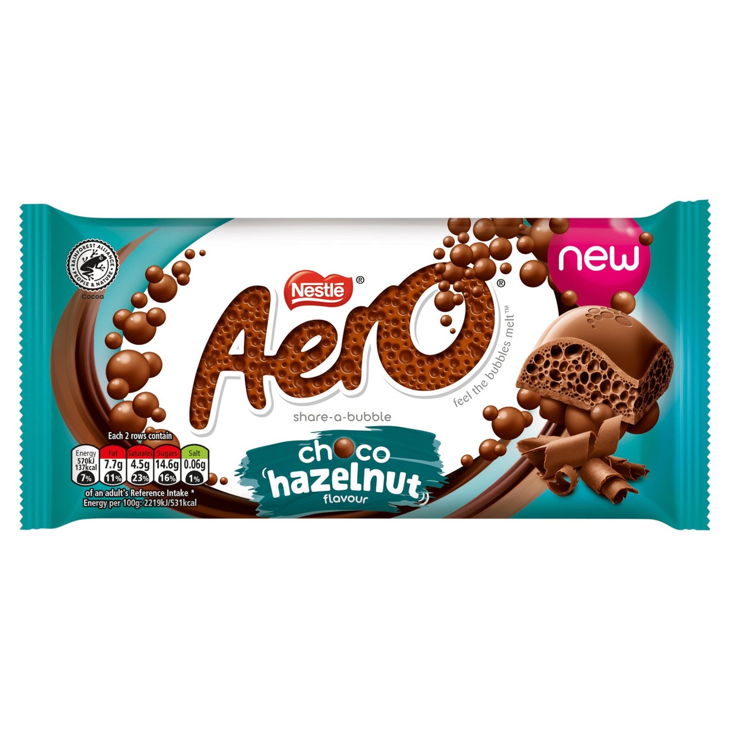 Aero Giant Block Hazelnut Chocolate 90g