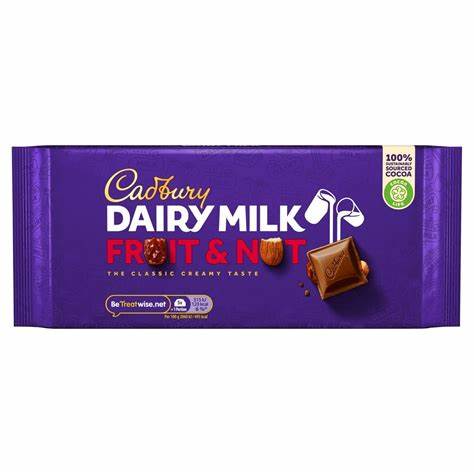 Cadbury Fruit & Nut Chocolate 180g