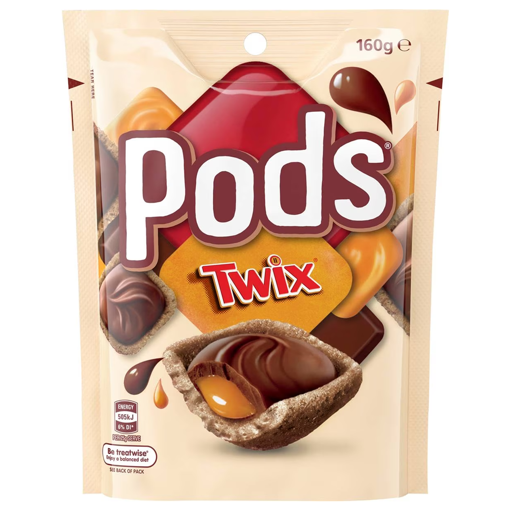 Pods Twix Chocolate Bag 160g