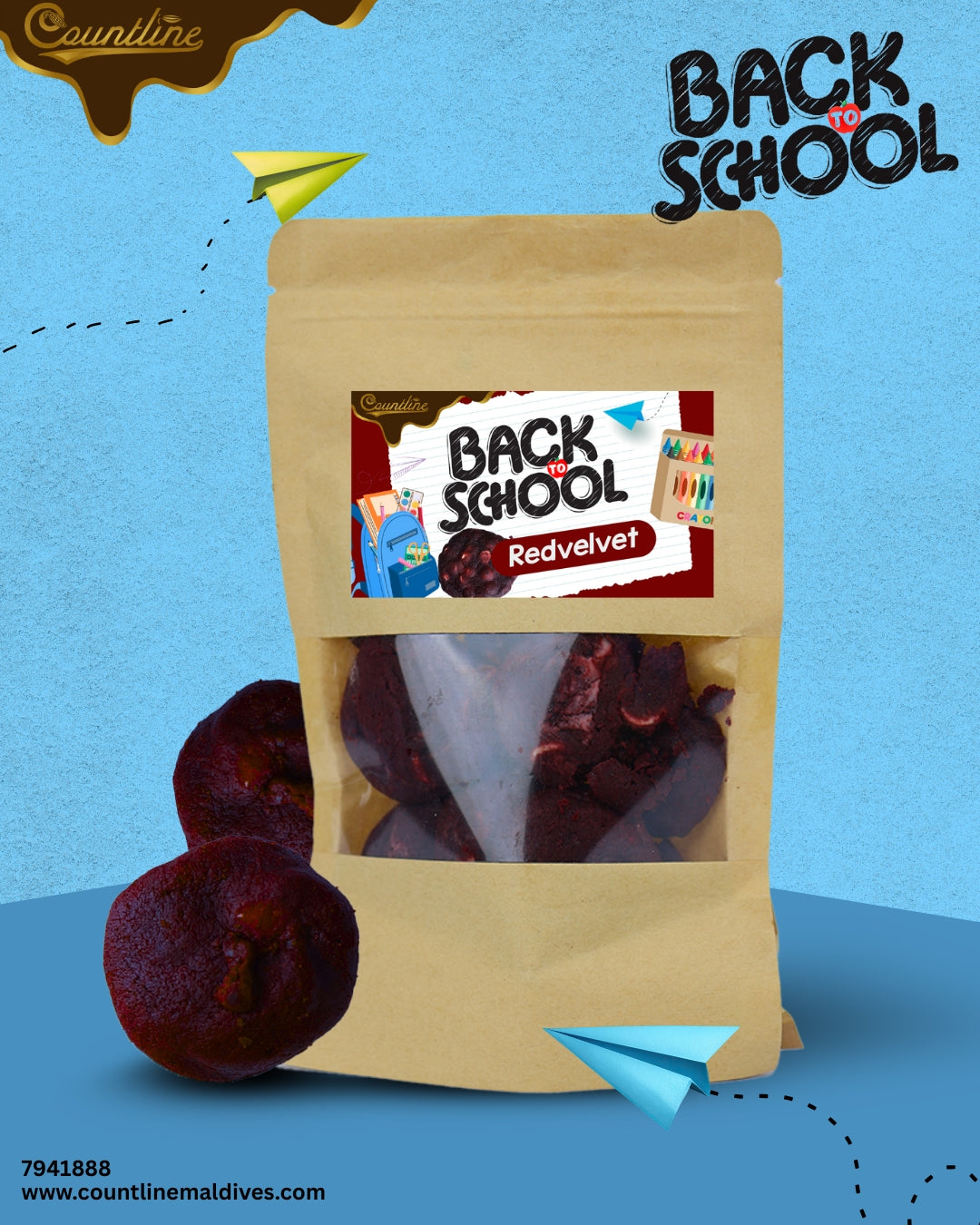 Back to School Red Velvet Cookie pack