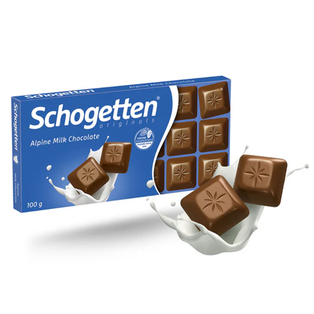 Schogetten Fine Alpine Milk Chocolate (Edel Alpenmilch) 100g