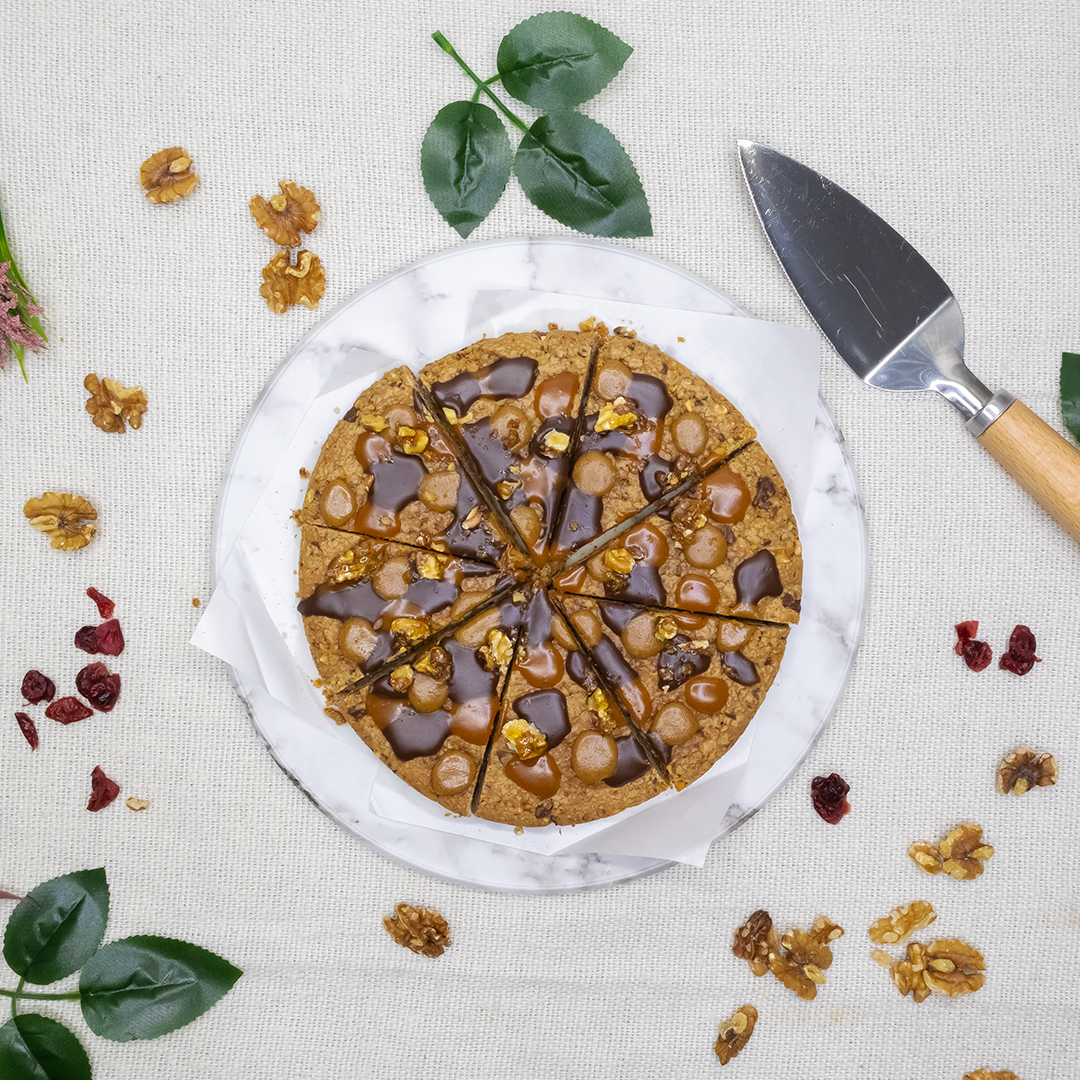 Walnut & Chocolate Caramel Pizookie