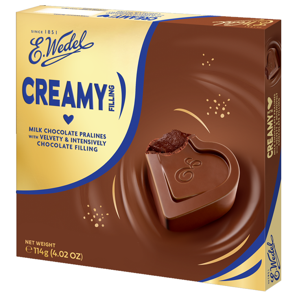 Wedel Creamy Filling Milk Pralines Chocolate 114g