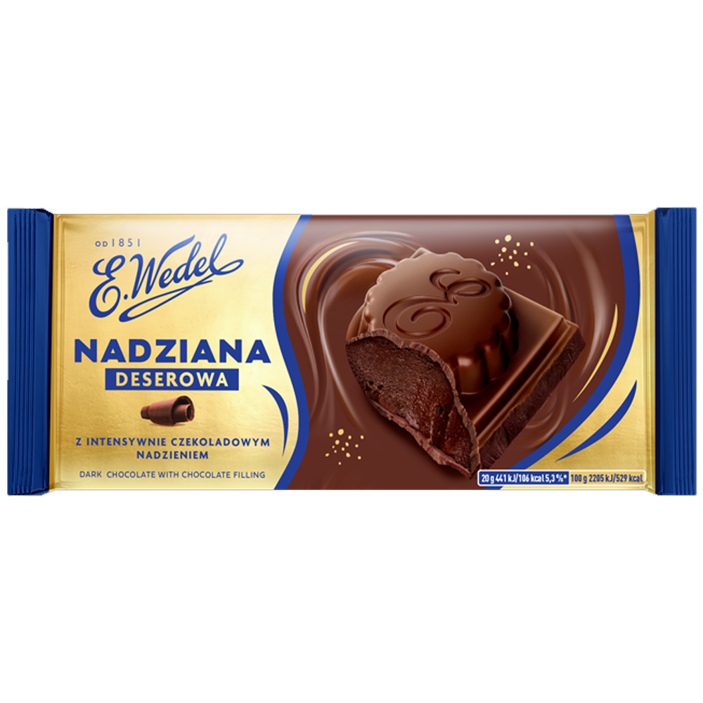 Wedel Nadziana Dark Filling Chocolate 100g
