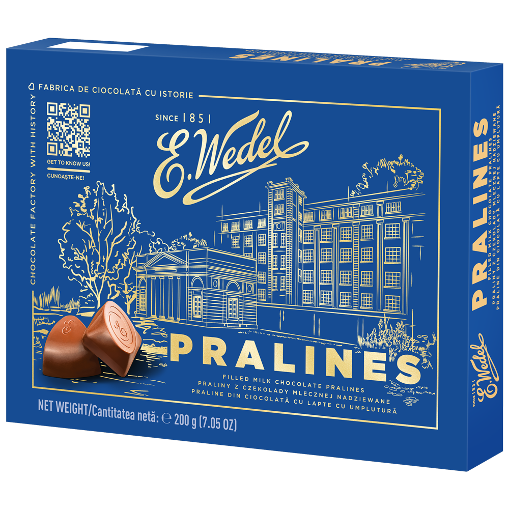 Wedel Pralines Filled Milk Chocolate 200g