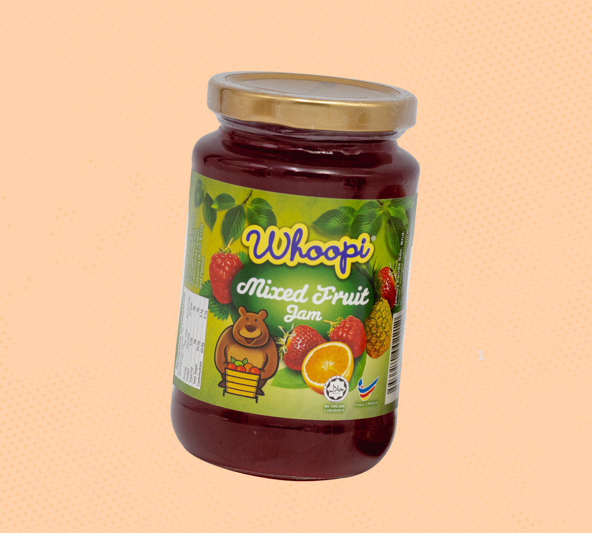 Whoopi Mixed Fruit Jam 450g
