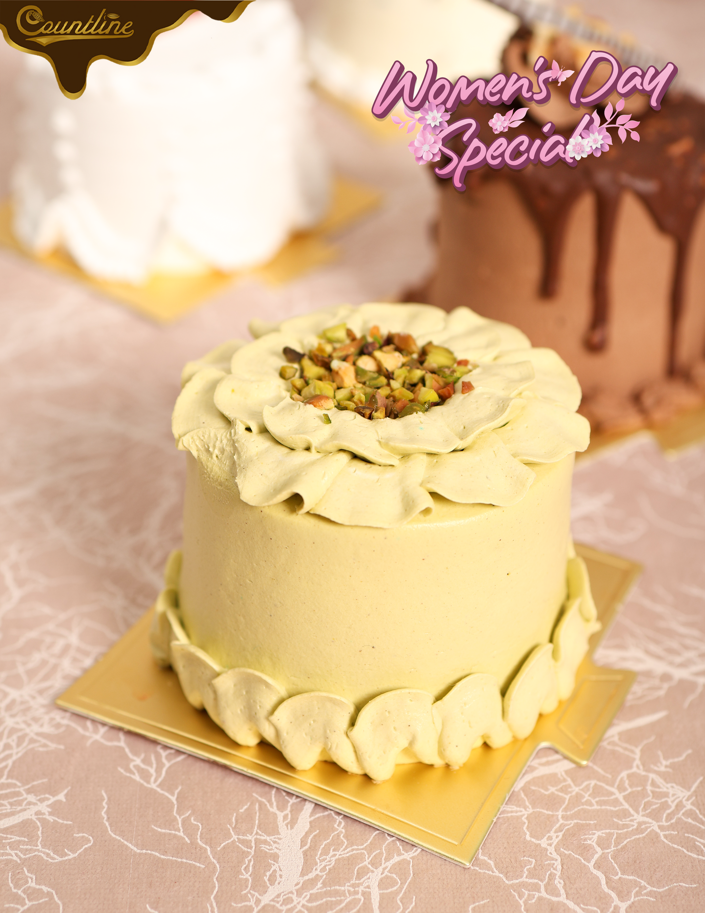 Pistachio opera cake