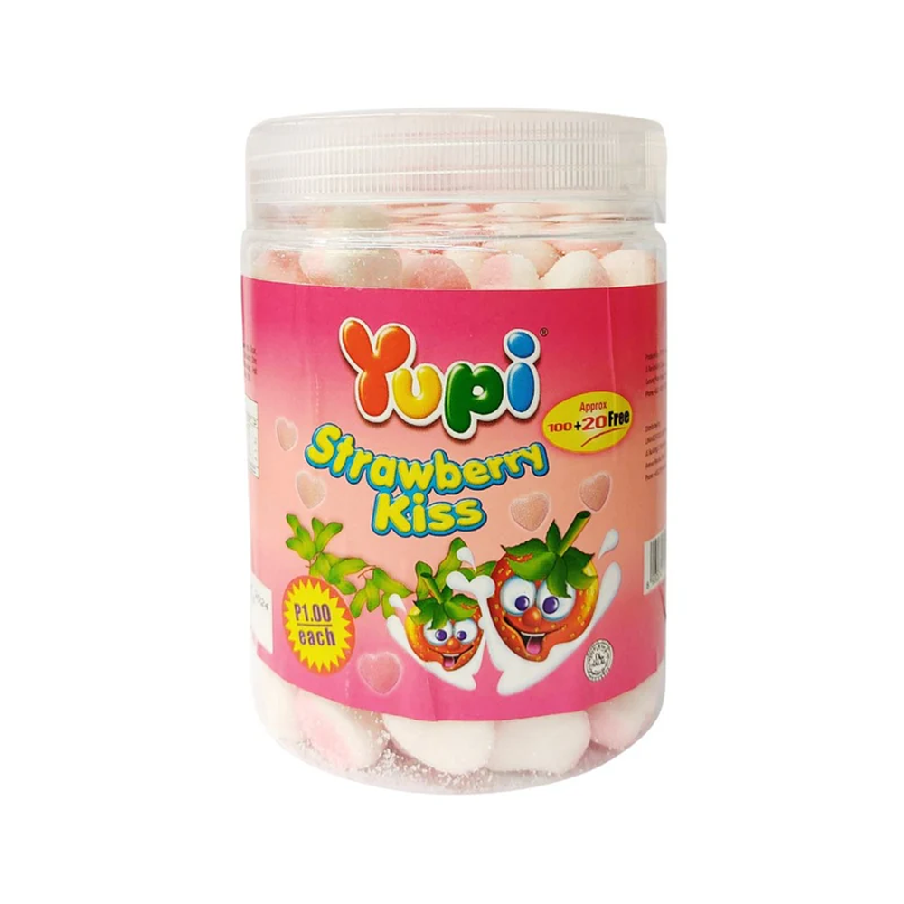 Yupi Strawberry Kiss Chocolate Jar 300g