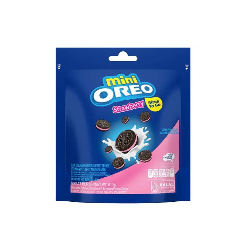 Oreo Mini Strawberry Pouch 61.3g