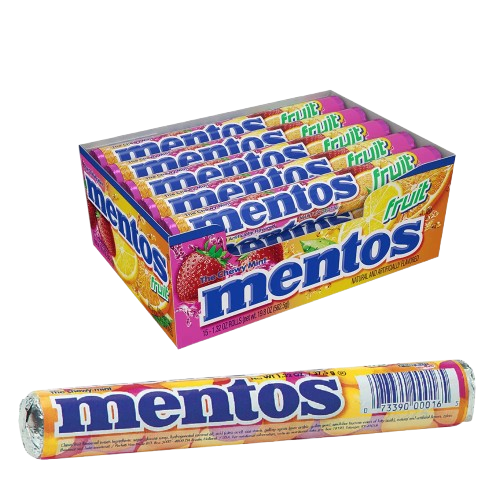 Mentos Fruit Flavour Candy (14x29) 406g