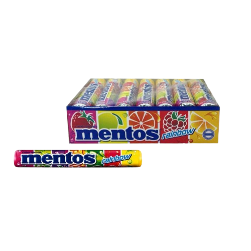 Mentos Rainbow Flavour Candy (14x29 ) 406g