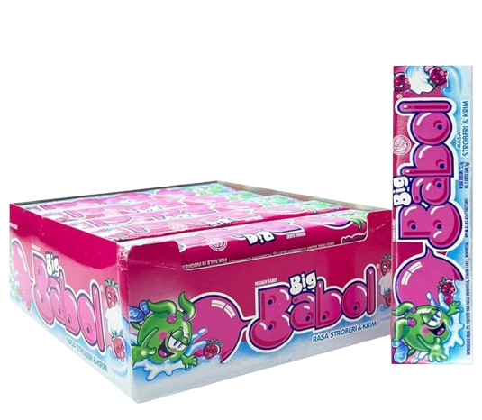 Chupa Chups Big Babol Strawberry Cream (20x20g) 400g