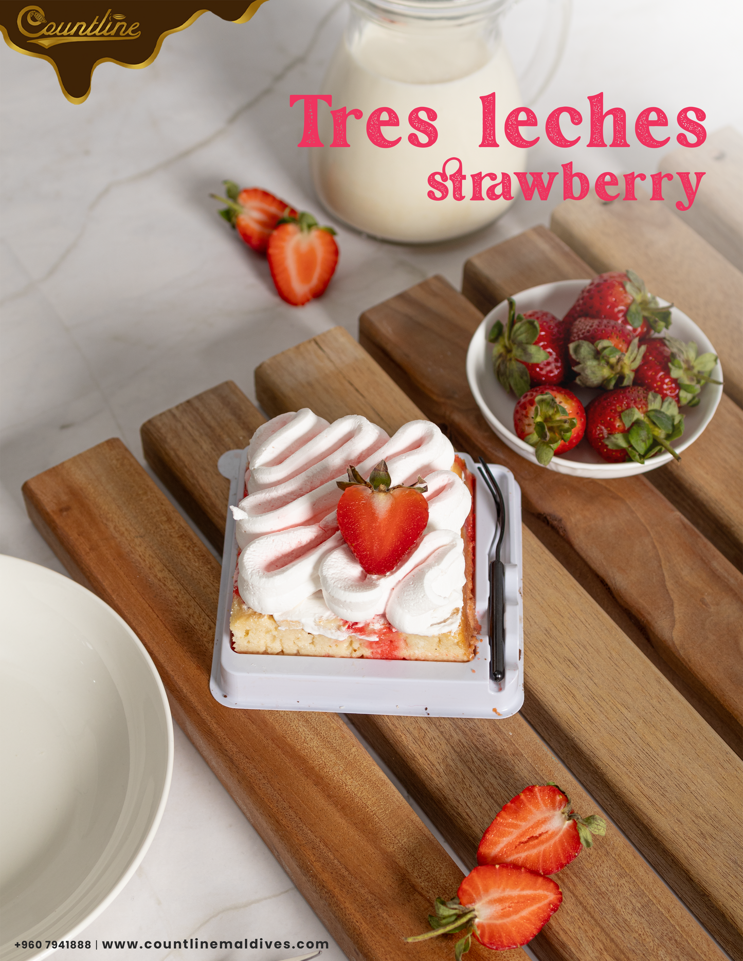 Tres Laches Stawberry (3pcs)