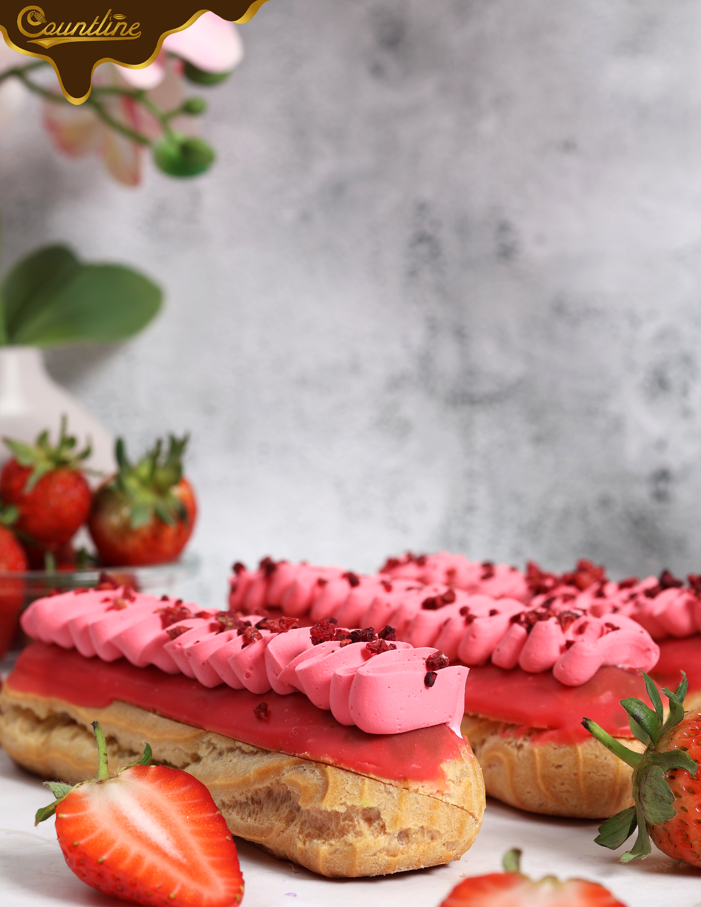 Strawberry Eclairs X 3