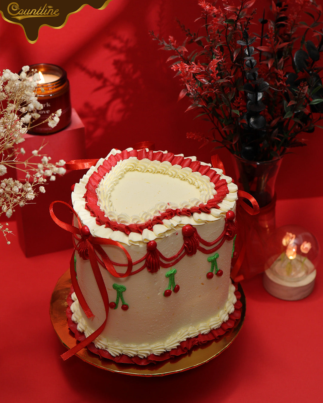 February 14th Special Matilda Heart Cake (6" x 5")