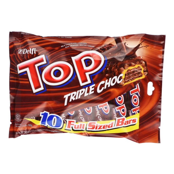 Delfi Top Triple Choc Multi Pack 160g