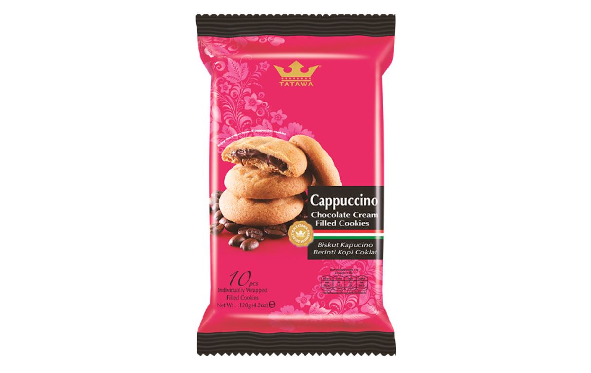 Tatawa Cappuccino Chocolate Cream Filled Cookies 120g