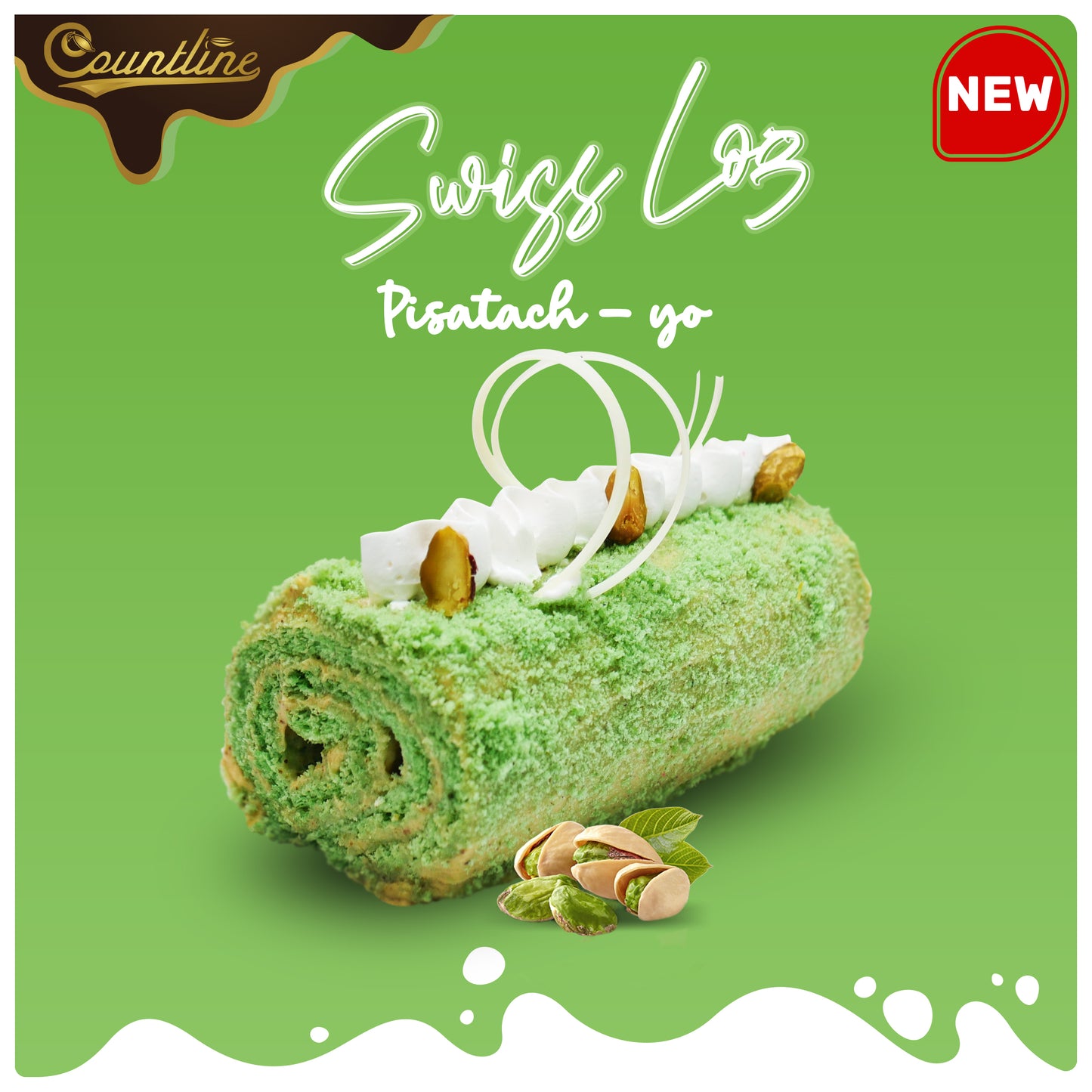 Pistach-yo  Swiss Log