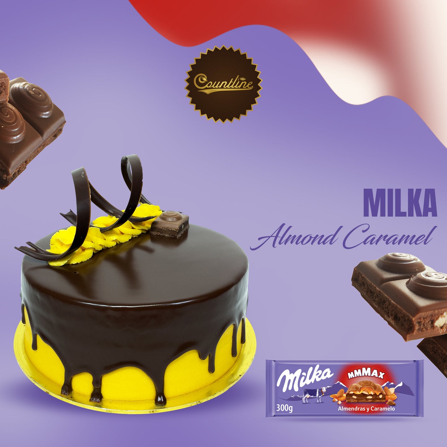 Milka almond caramel cream chocolate