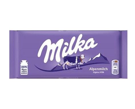 Milka Alpine Milk Chocolate 90g