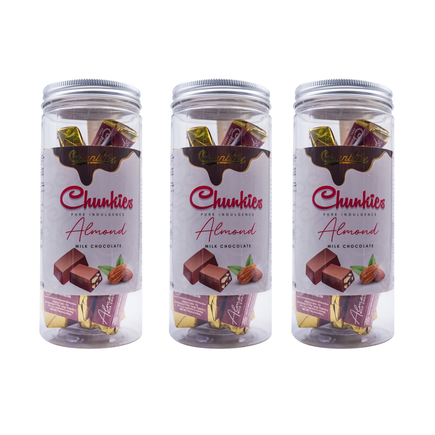 Countline Chunkies Almond Jar 187.5g x 3