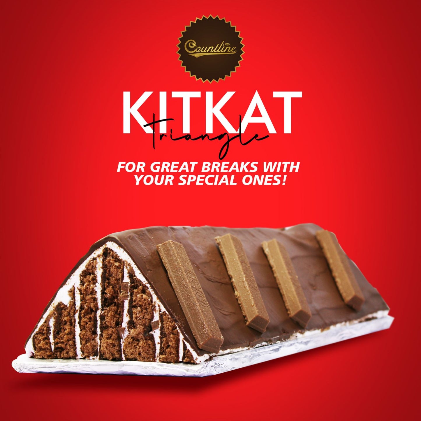 KitKat Triangle Cake