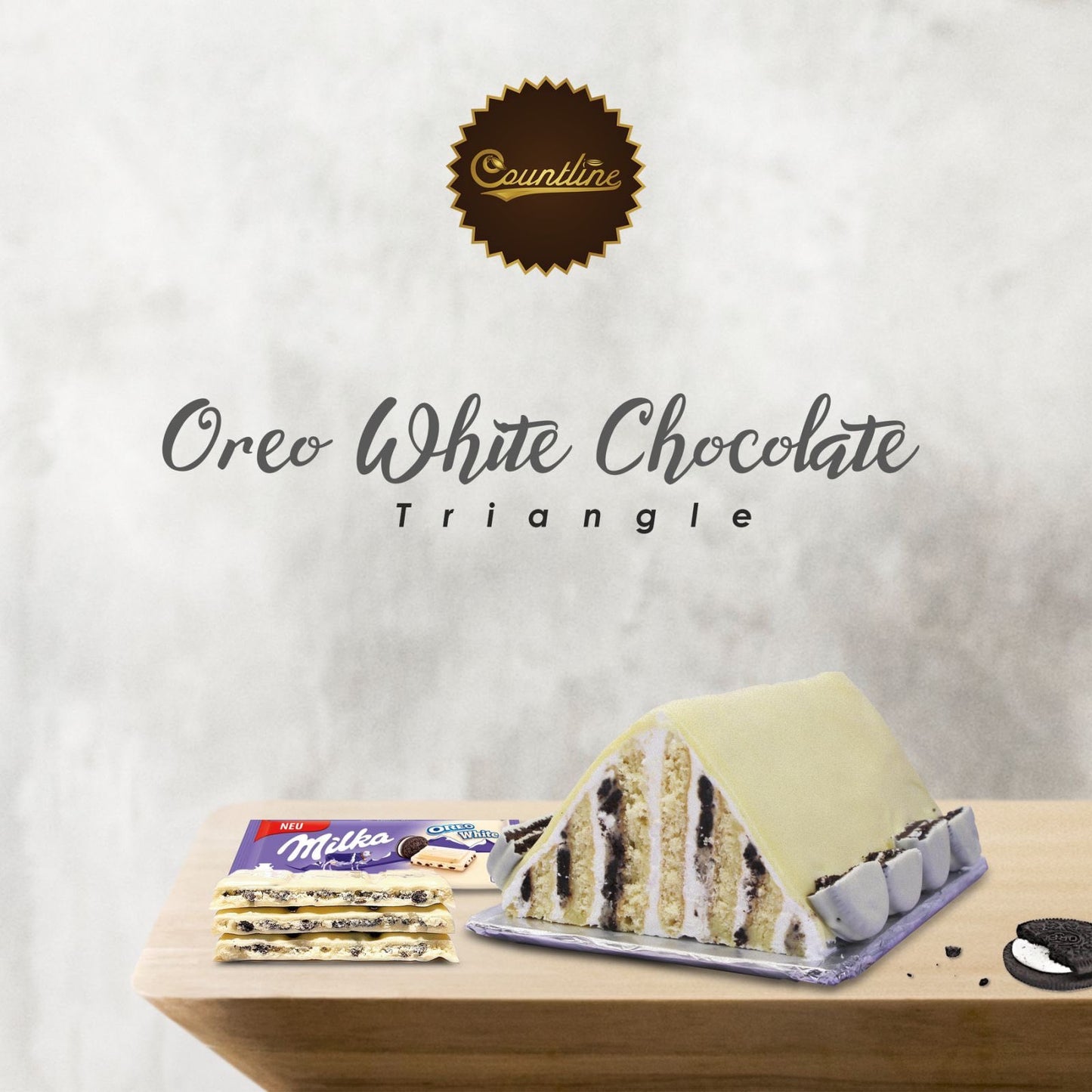 Oreo White Chocolate Triangle
