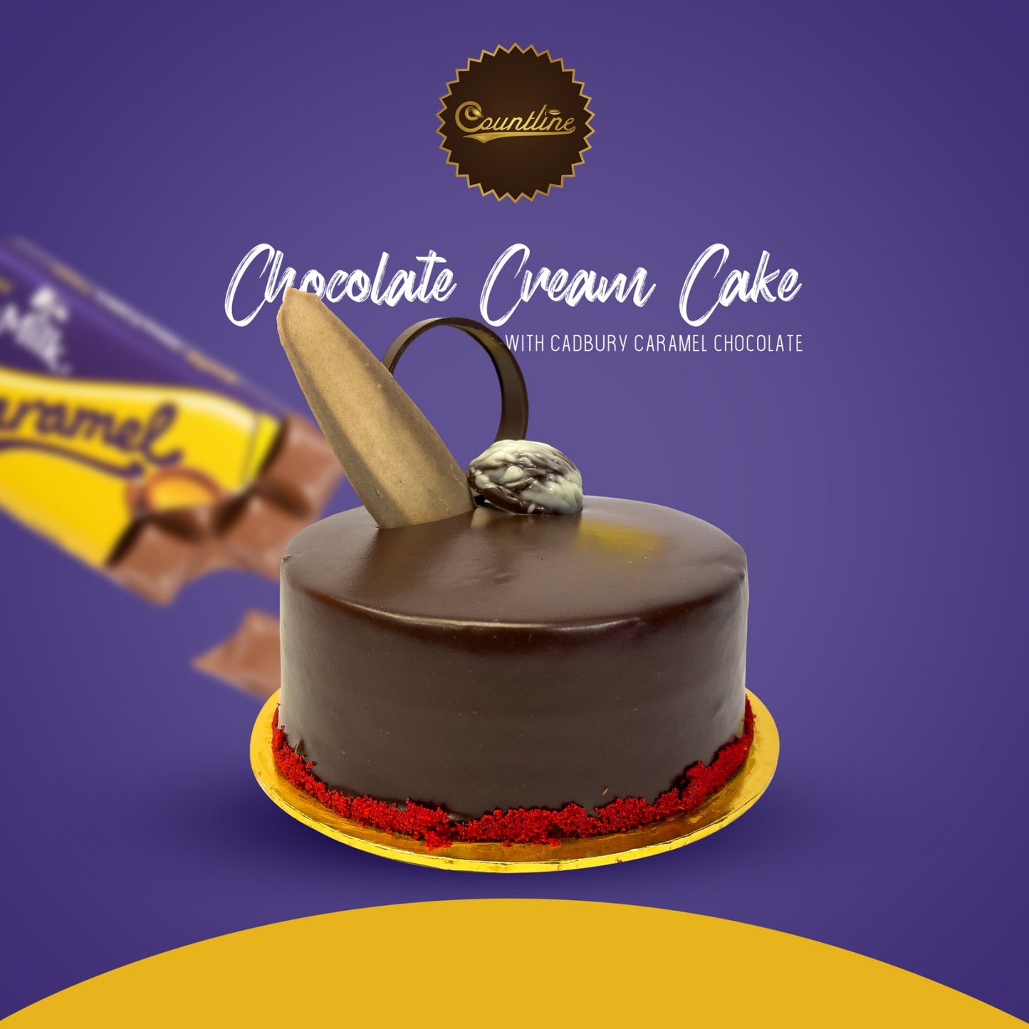 Cadbury Cream Caramel Cake