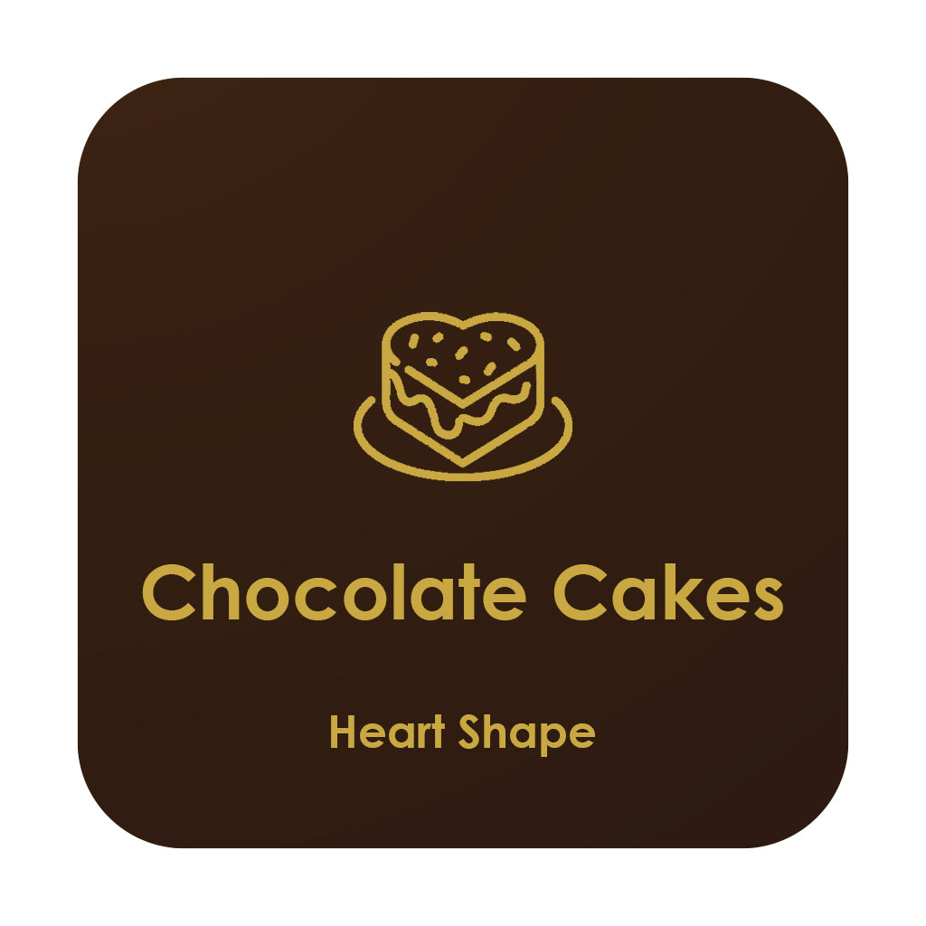Chocolate cake heart shape