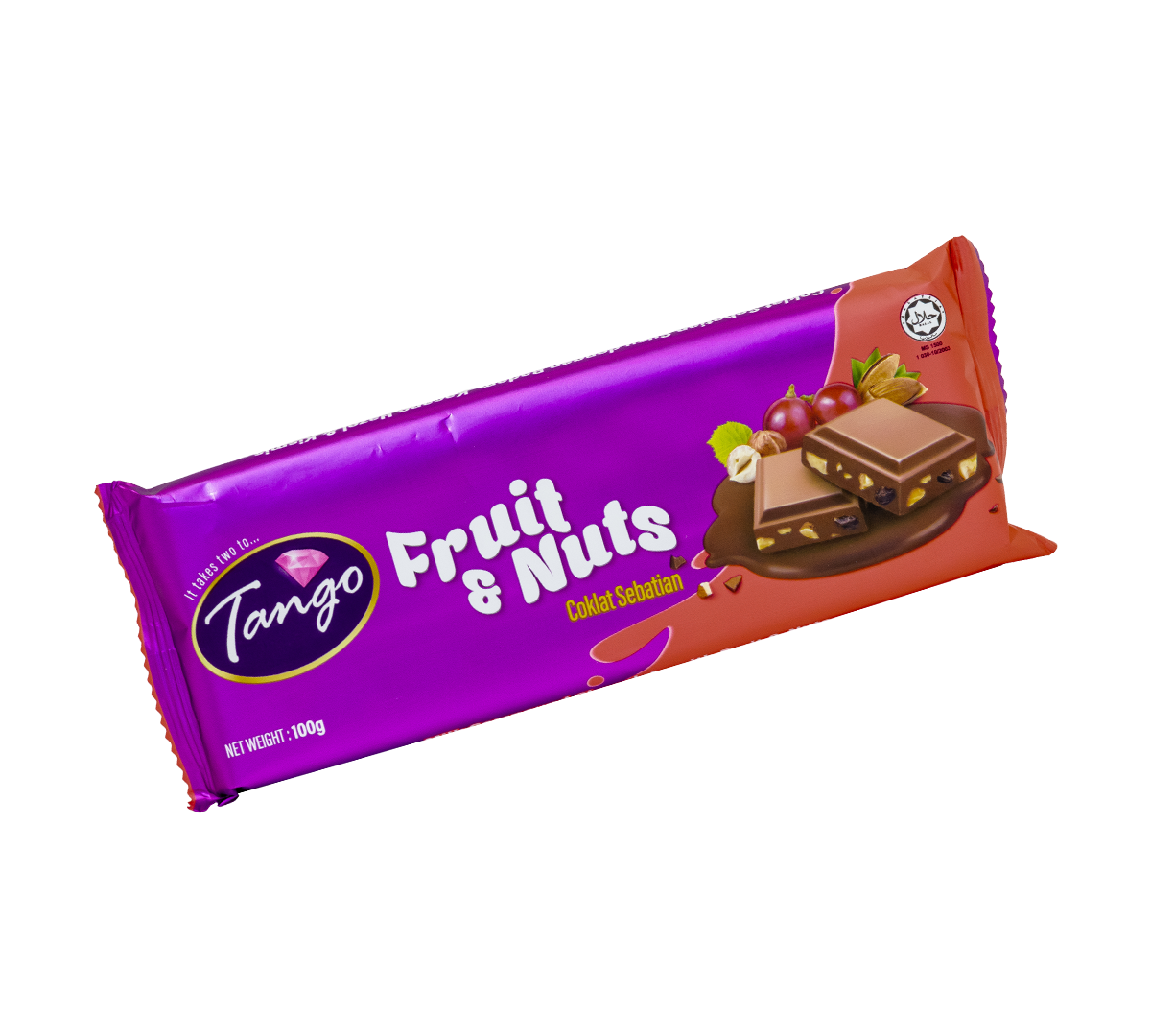 Tango Flow wrap Fruit and Nuts Chocolate 100g