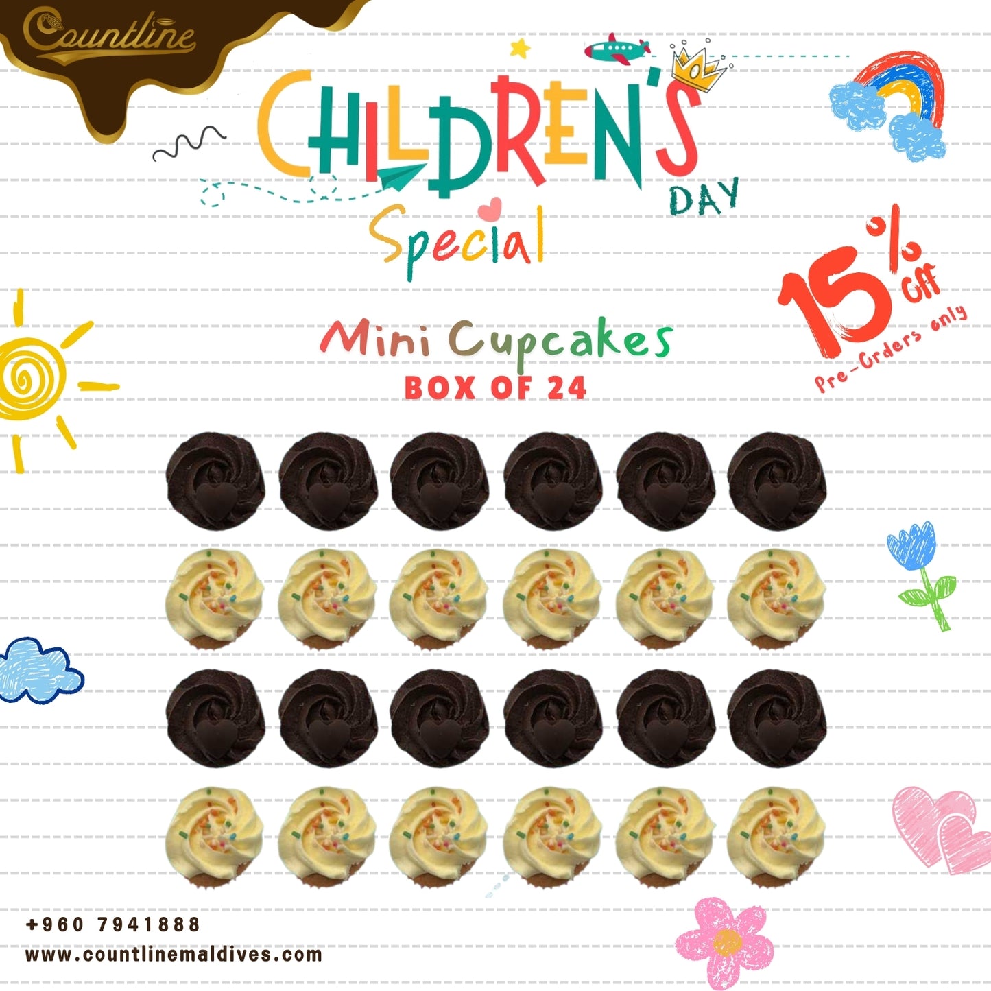 Mini Cupcake Box of 24