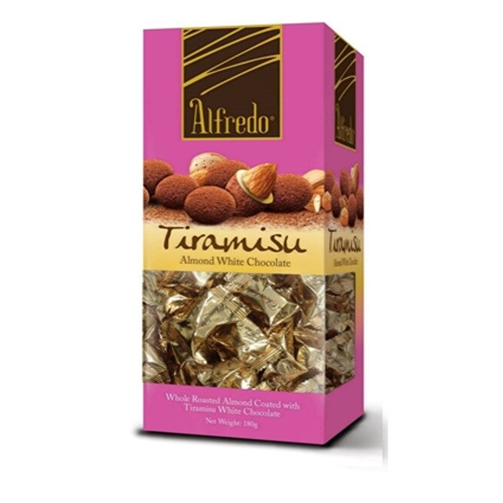 Alfredo Stand Box Tiramisu Almond White Chocolate 180g
