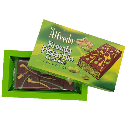 Alfredo Kunafa Pistachio & Hazelnut Chocolate 200g