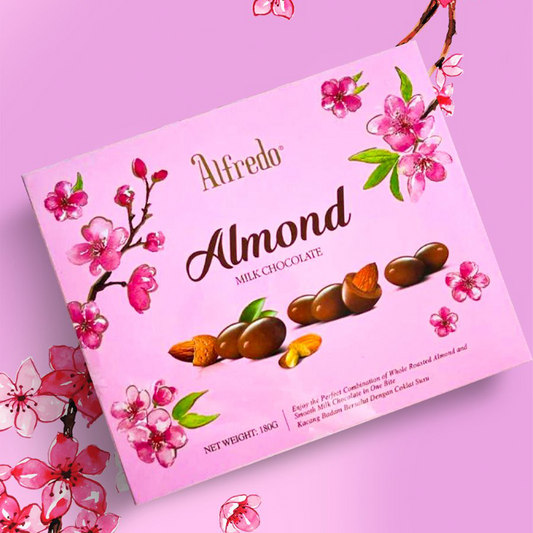 Alfredo Flower Box Almond Milk Chocolate 180g