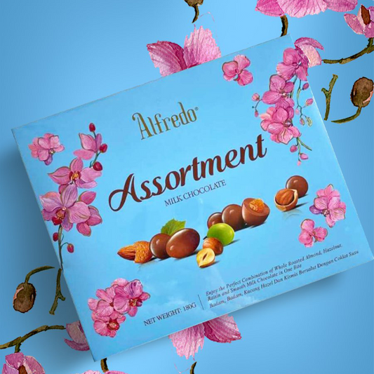 Alfredo Flower Box Assortment Milk Chocolate 180g