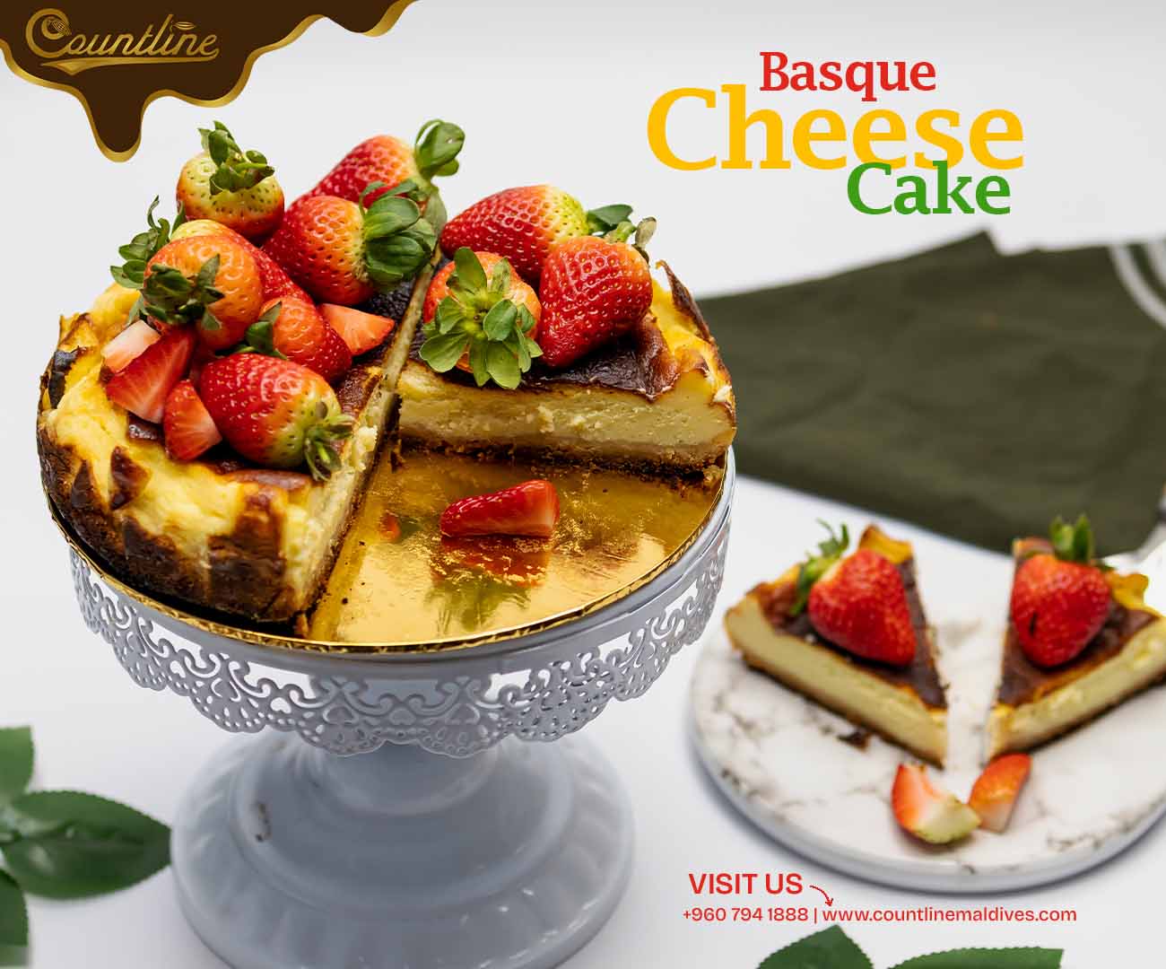 Basque Cheese Cake Countline Maldives